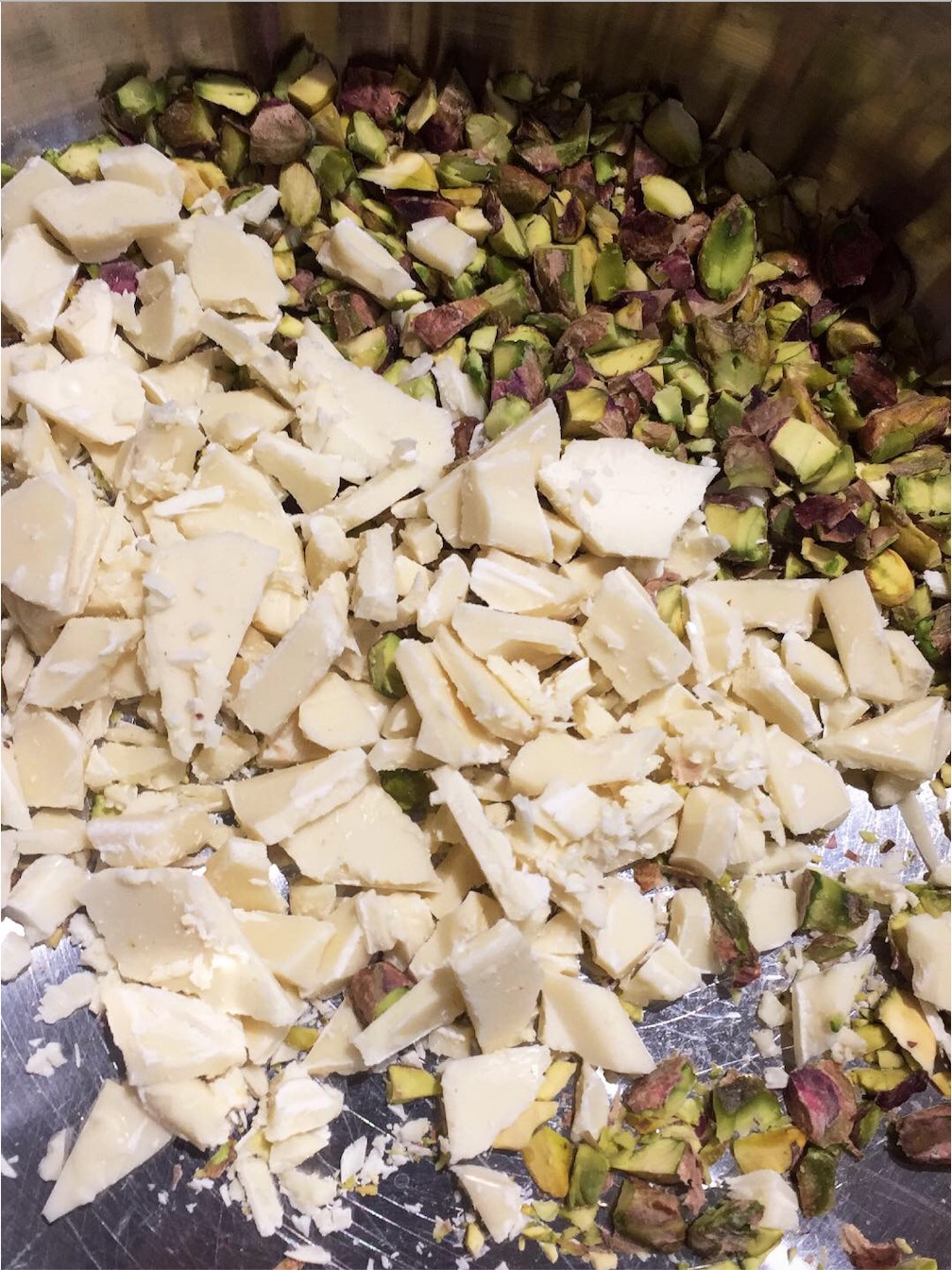 Pistachio and White Choc