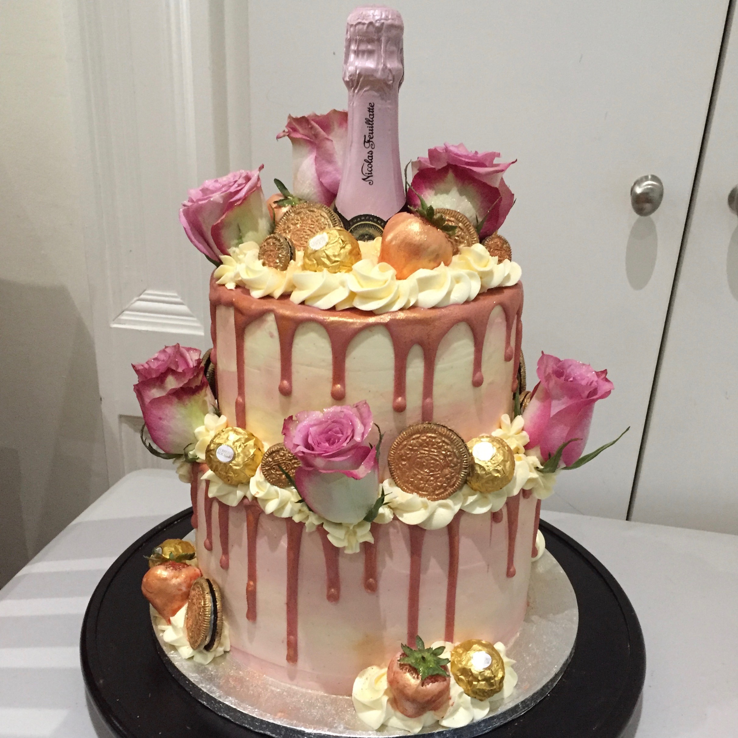 The Champagne and Roses Cake